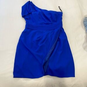 One shoulder blue dress size large